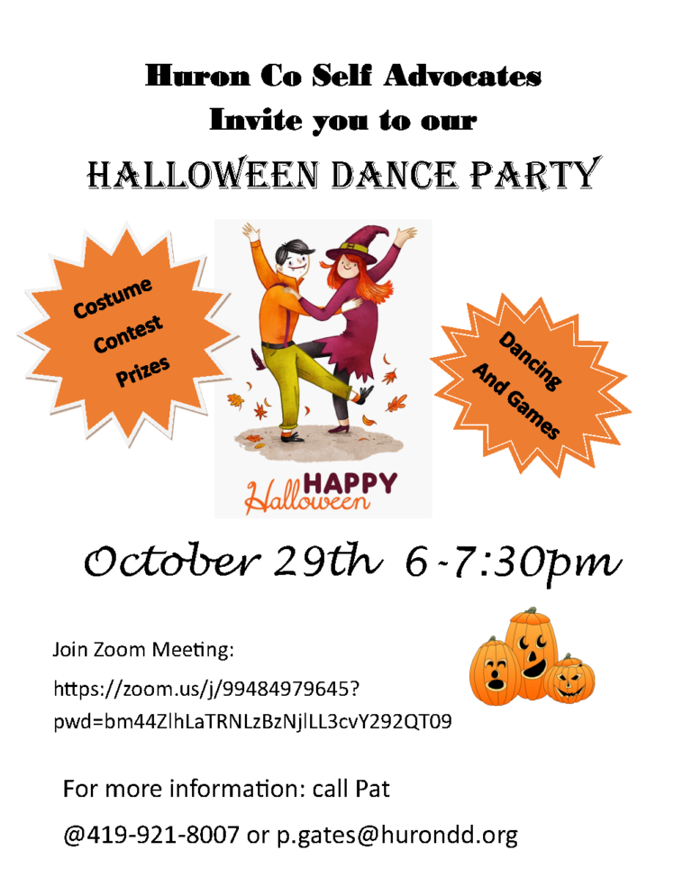 Huron County Halloween Dance – Erie County Board of Developmental