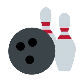 bowling ball and pins