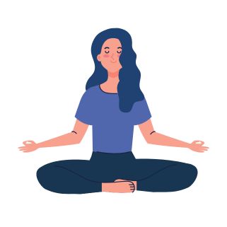 woman in a meditation pose