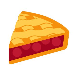 Slice of fruit pie